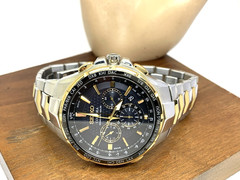 Seiko Men’s Watch SSG010 Coutura Radio Sync Solar Chronograph Two Tone Steel