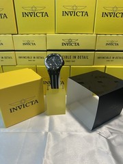 Invicta Subaqua 69447 Men’s Black Quartz Watch 44mm Silicone Strap New Box