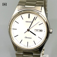Seiko Chronos Qz 5H23-7D40 Day/Date 35mm Men’s Watch Vtg 1992【N Mint】 -US Stock