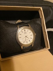 Q&Q Citizen 32MM Men’s Or Women’s Silver & Black& White Watch NEW Battery