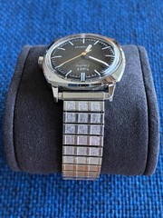 Vintage 1970s Timex Electric Dynabeat | Brown Sunburst | RUNNING | New Battery