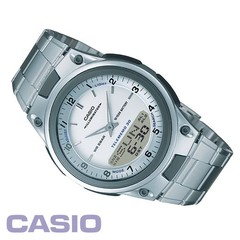 CASIO AW-80D-7AJH Ana-Digi Databank Watch Tri-Fold Clasp Band 10 Year Battery