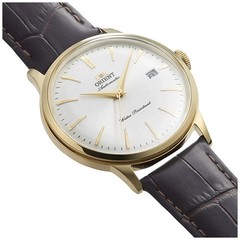 Orient Men’s Automatic Watch RA-AC0028S30B Bambino 40.5mm White Dial Leather 30M