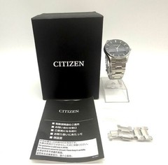 Working Item CITIZEN SS Black Dial Eco Drive Men’s Wristwatch E031 S103720 Box L