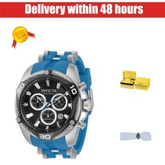 Invicta Men’s Bolt 50mm Stainless Steel Quartz Chronograph Watch Blue