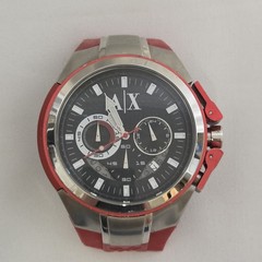 Armani Exchange Watch Red Missing Band /Strap