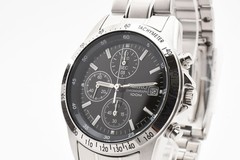 [Near MINT] SEIKO 7T92-0DW0 Black Dial Quart Chronograph Men’s Watch From JAPAN