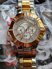 *NEW* Guess WaterPro U0024L1 Stainless Two-tone Watch *Untested/Needs Battery*