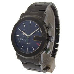 GUCCI G Chrono Watches 101M black blackDial Stainless Steel Quartz Chronog…