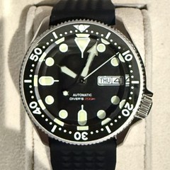 Custom 37mm SKX 013 Style Watch Mod w/ NH36 Automatic Movement
