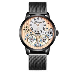 AILANG Men’s Automatic Watch Double Tourbillon Mechanical Luminous Waterproof