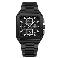 REWARD Men Steel Watches Multifuction Square Wristwatch Male Business Date Watch