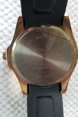 Hugo Max Large Rose Gold Watch 46mm HM041 Black Rubber Band 6.5″-8″ New Battery