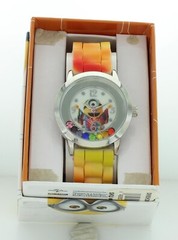 Minions Watch Universal Studios Multicolor Silicone Band Round 40 mm White Dial