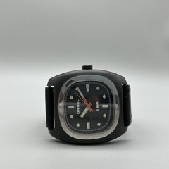 Diesel Mens Watch 43mm Black Dial Cushion Case Leather DZ-2089 New Battery