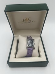 Adee Kaye Women’s Watch Purple Brand New Square Face Model AK192-1L Needs Batt