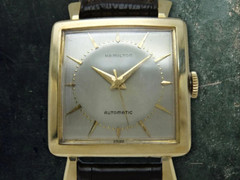 HAMILTON Cal.661 10K Gold Filled Square Case Automatic Vintage Watch 1950s