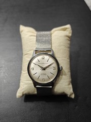 Croton Reliance Men’s Manual Mechanical 21J Waterproof Silver Dial Mesh Band
