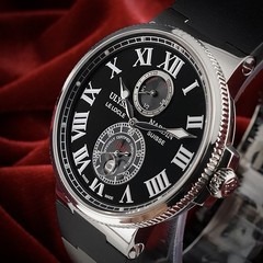 Ulysse Nardin Marine Maxi Chronometer 263-67 Stainless Steel Black Dial 43mm