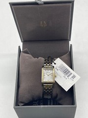 $395 Bulova Sutton Ladies Two-Tone Stainless Steel Watch 98L308 Dial SS Bracelet