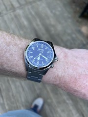 Seiko Prospex Alpinist Mechanical 39.5mm Black Dial Watch SPB505