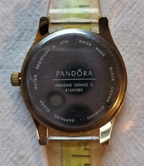 Pandora Imagine Grand C Watch – Sapphire Glass – Black Crown Diamond – 812003BK