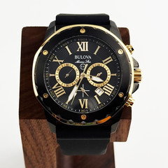 Bulova 98B278 Marine Star Men Watch Black Dial Six-Hand Sports Chronograph