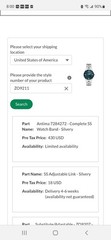 Zodiac ZO9211 ZO9218 Super Seawolf Oyster BRACELET~20mm ~$430 Retail & Sold Out