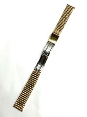 Excellent Condition Snake Jubilee Type Vintage 20mm Swiss Jubilee Gold Color SS