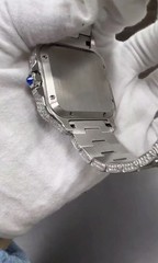 Men’s 1 of 1 Moissanite GRA Certified Iced Out Watch