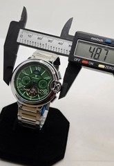 Poedagar Automatic Mechanical Open Heart Green Dial Men’s Watch 48mm New w/ Box