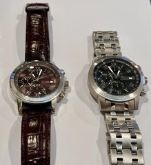 Beautiful GUESS Watches – Formal w/Leather Band + Casual Metal Band