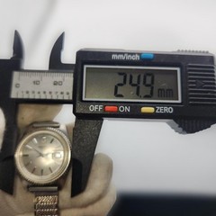 Seiko working wristwatch, Chorus, manual winding, serrated dial, date display, l
