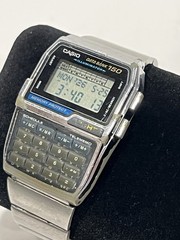 CASIO DBC-1500 Data Bank 150 Digital Calculator Watch Silver – WORKING
