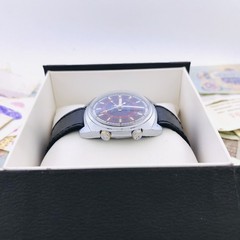 Vintage Poljot Alarm Watch USSR Soviet Blue Dial 2612.1 Manual Signal 18J