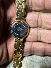 Ladies Gold Tone Elizabeth Taylor Analog Watch #1