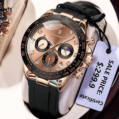 POEDAGAR High Quality Luxury Men Wristwatch Waterproof Luminous Chronograph Date