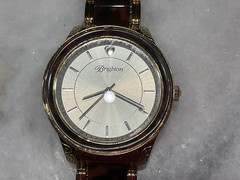 Brighton Carpenteria Watch Tortoiseshell & Gold Tone Ladies Fits 6.5 Wrist