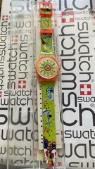 Swatch Singapore Millennium GO101C Standard Gents 34mm Box Excellent Condition