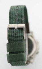 Relic Digital Gray Men’s Silver Black Green Nylon Date Alarm Light Quartz Watch