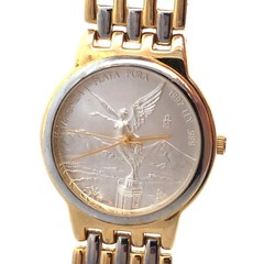 American Historical Society 1/4 Oz 999 Fine Silver Mexican Libertad Coin Watch