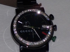 New Men’s 101m Gucci chrono 1.92ct.aprx.custom set real Diamond Watch YA101331