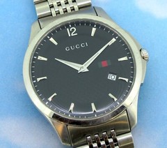 Gucci 126.3 G-Timeless Black Dial Stainless Steel Men’s Quartz Watch 40 MM