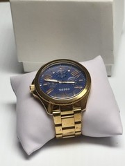 Fossil AM4566 Women’s Stainless Steel Analog Blue Dial Quartz Wrist Watch