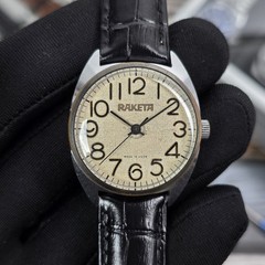 Raketa classic vintage mechanical wristwatch 2609.H SU / USSR Paketa watch 1980s