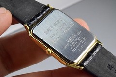 Vintage watch Seiko Spirit 5E31-5B60 Yellow Men Quartz Tank 27mm