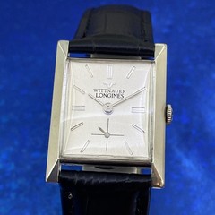 Vintage 1950’s Man’s WITTNAUER LONGINES Stunning Silver Dial Serviced & WARRANTY