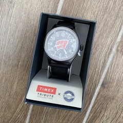 NIB Timex Tribute Collection Wisconsin Badgers Analog Watch Black Band College