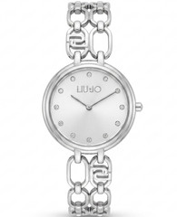 Liu Jo Sign Women’s Watch Steel Bracelet Silver Dial with CZ