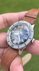 Vintage 1960’s ZODIAC Seawolf Bakelite Bezel Black Dial Automatic Men’s Watch